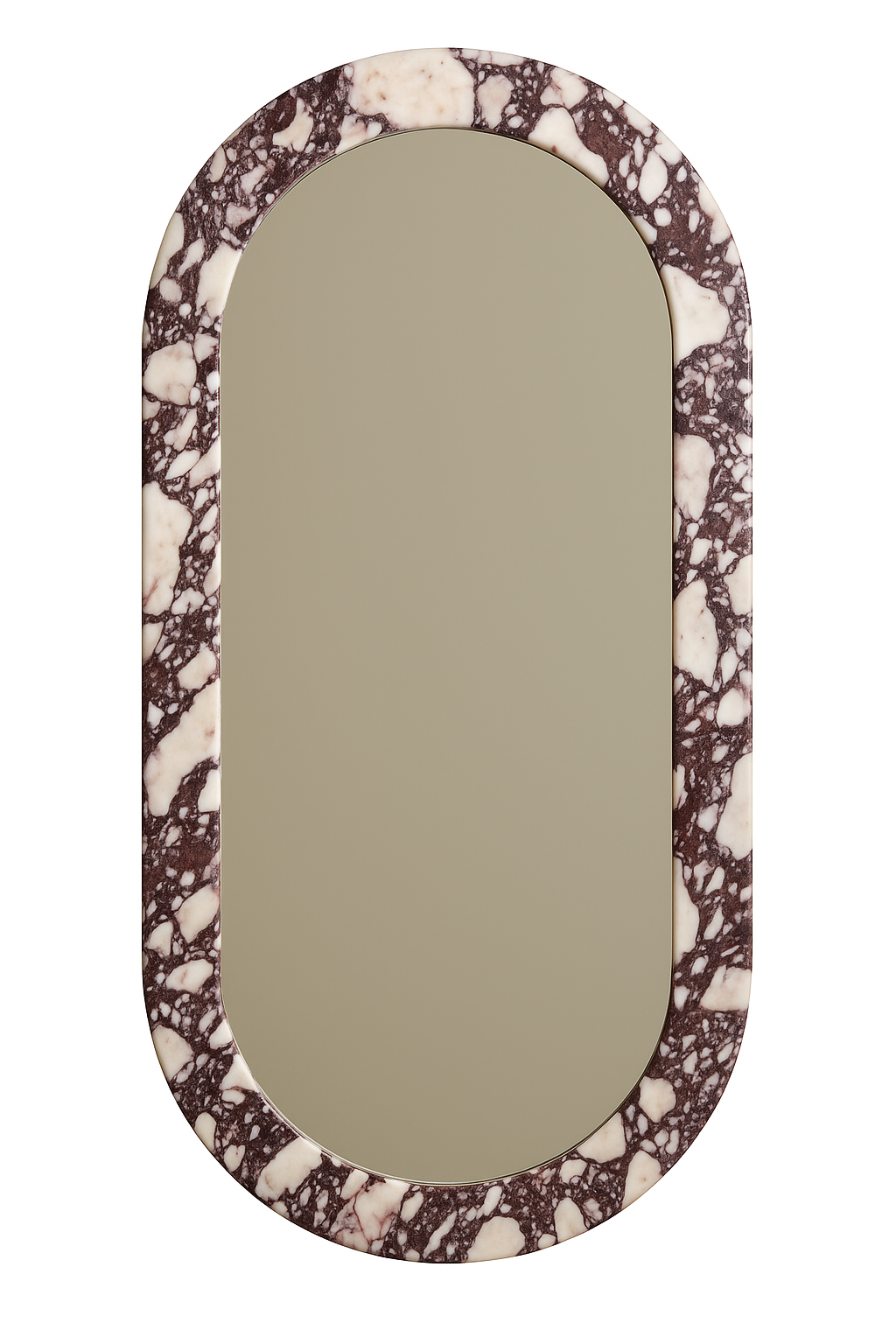 Oval Wall Mirror - Calacatta Viola