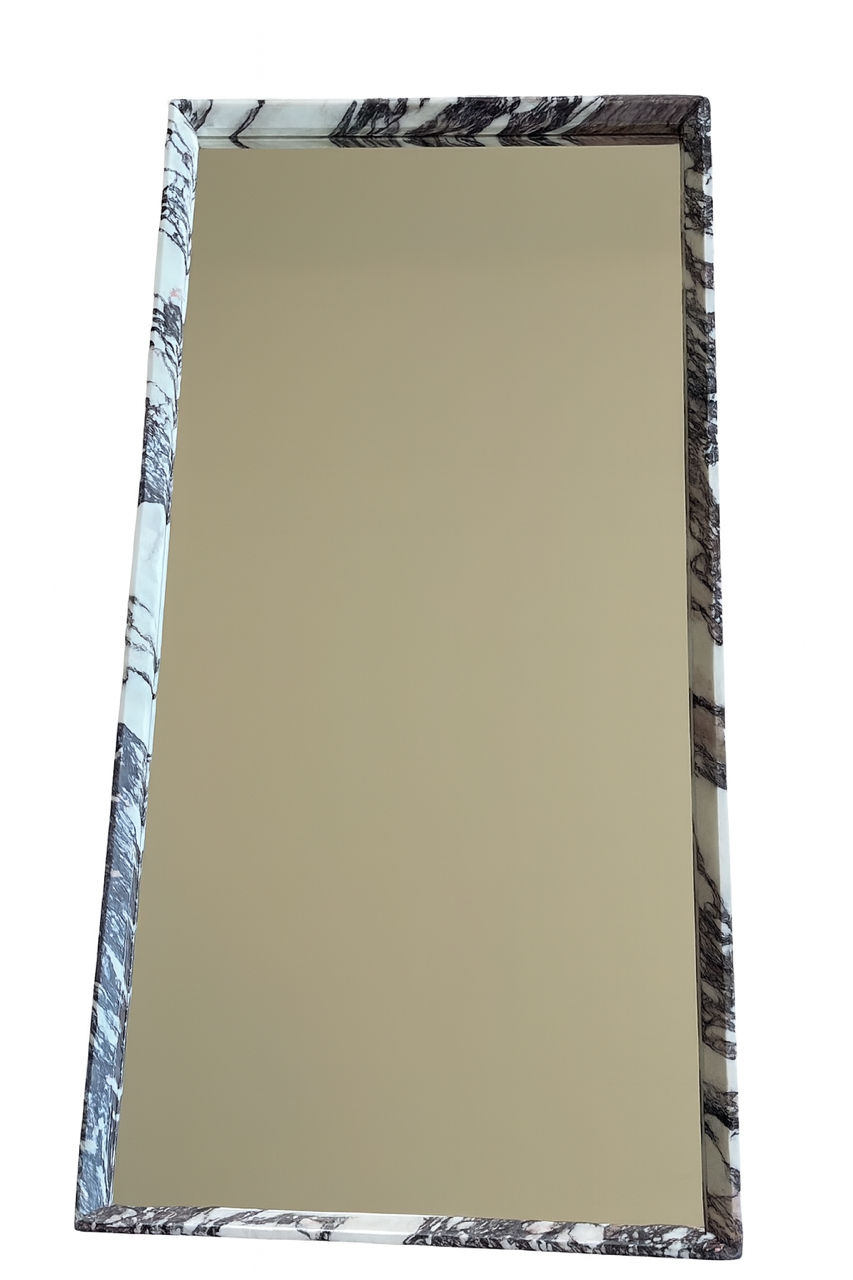 Rectangular mirror in Calacatta Viola