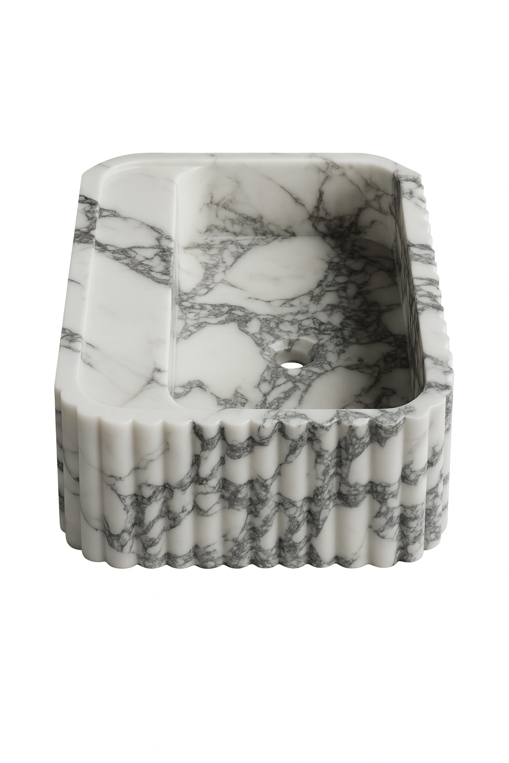 Vægmonteret vask, L59 x B38, Model 1.