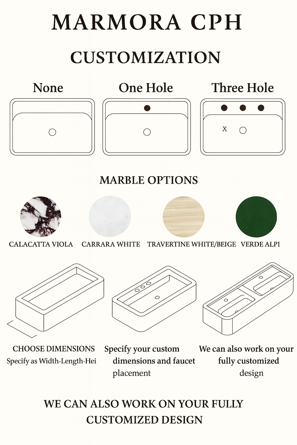 Lille vægmonteret vask, L45 x B30, model 9